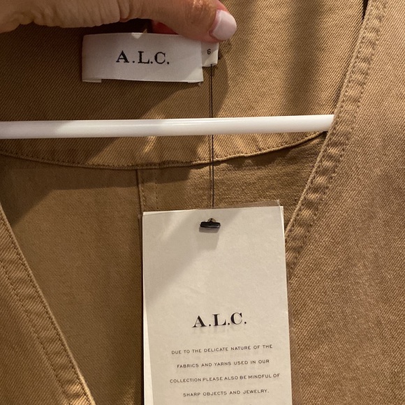 A.L.C. Bellamy Khaki utility cargo mini dress - Picture 2 of 4